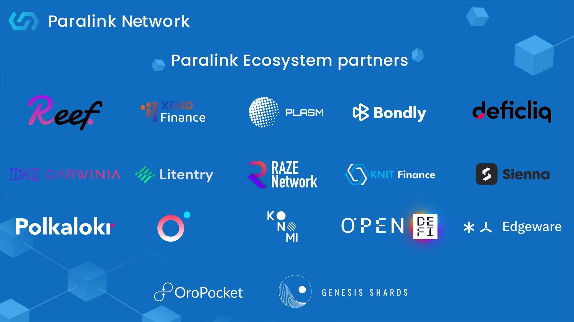 Paralink Network Partnerships (May 2021 update)